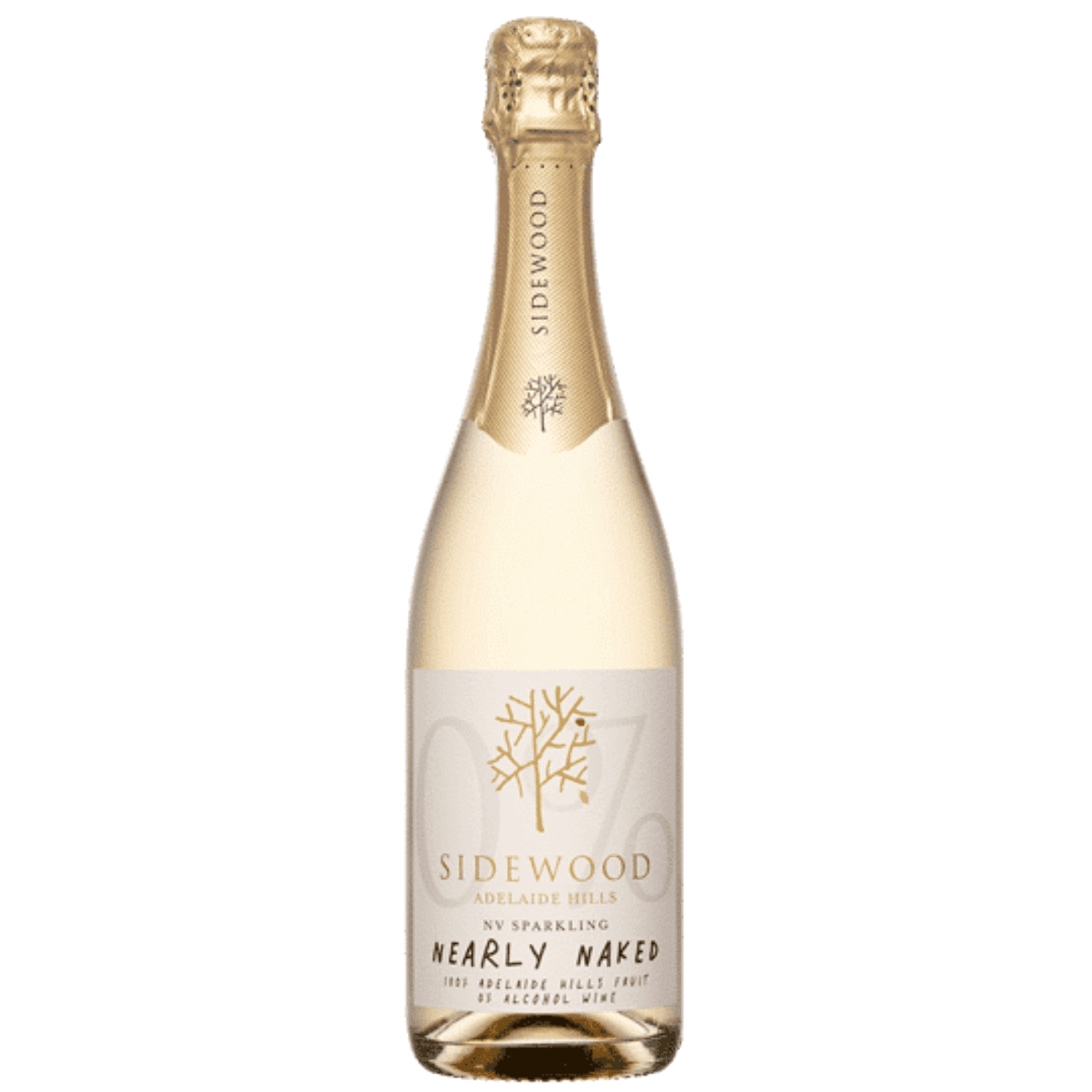 Sidewood Nearly Naked Sparkling 0% Alcohol NV (6 Bottles) Adelaide Hills, SA