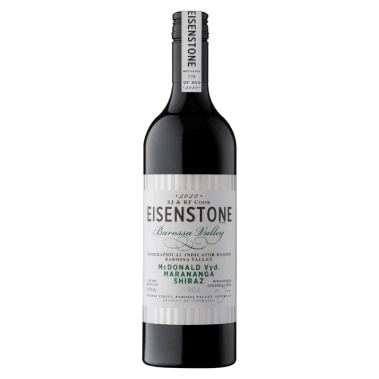 Eisenstone McDonald Vyd Marananga Shiraz SV904 2022 (6 Bottles) Barossa Valley, SA