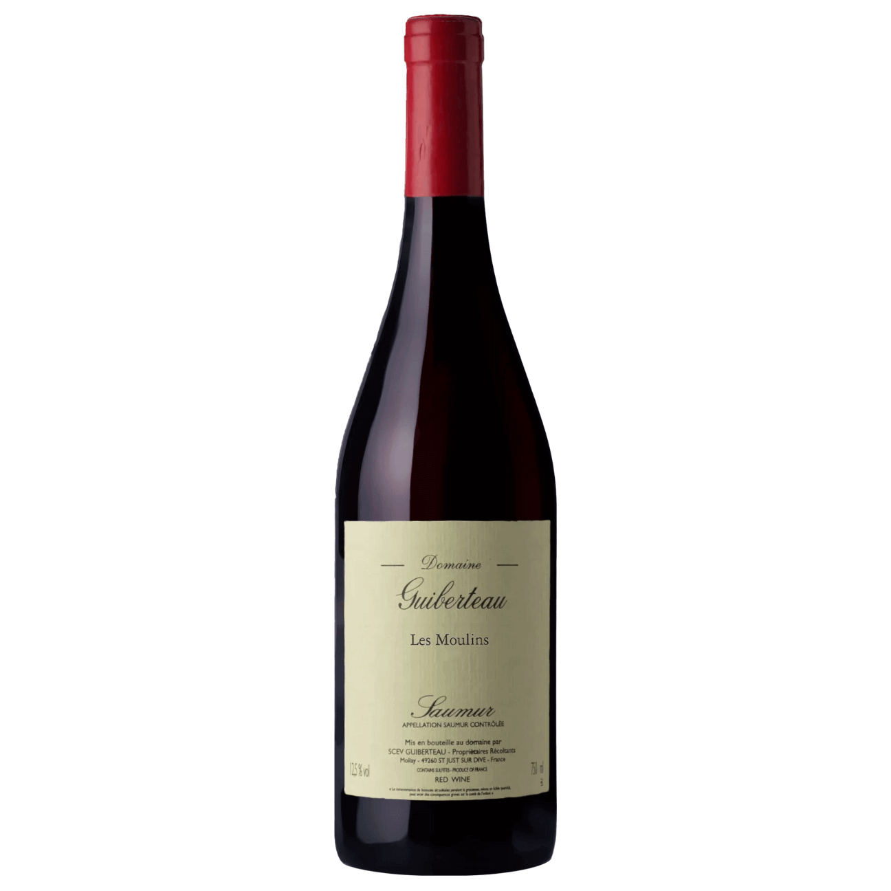 Domaine Guiberteau Saumur Les Moulins Rouge 2023 (6 Bottles) Loire Valley, France