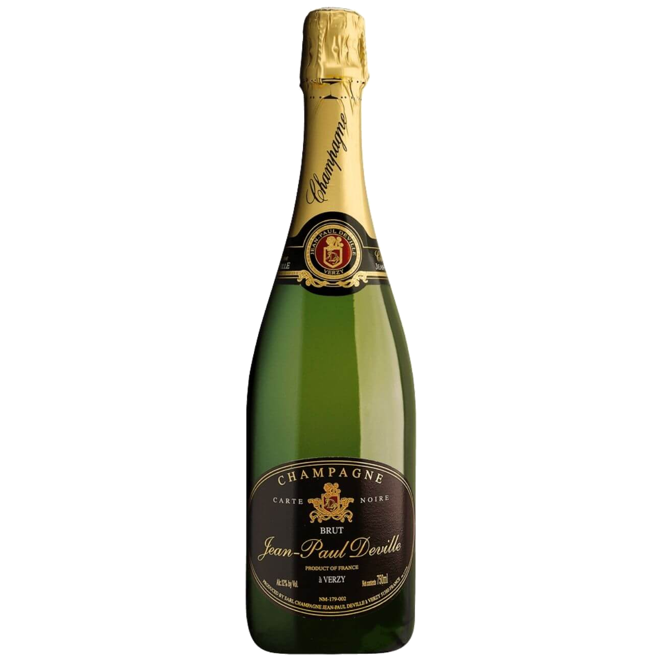 Jean-Paul Deville Carte Noire Grand Cru Brut NV (6 Bottles) Champagne, France