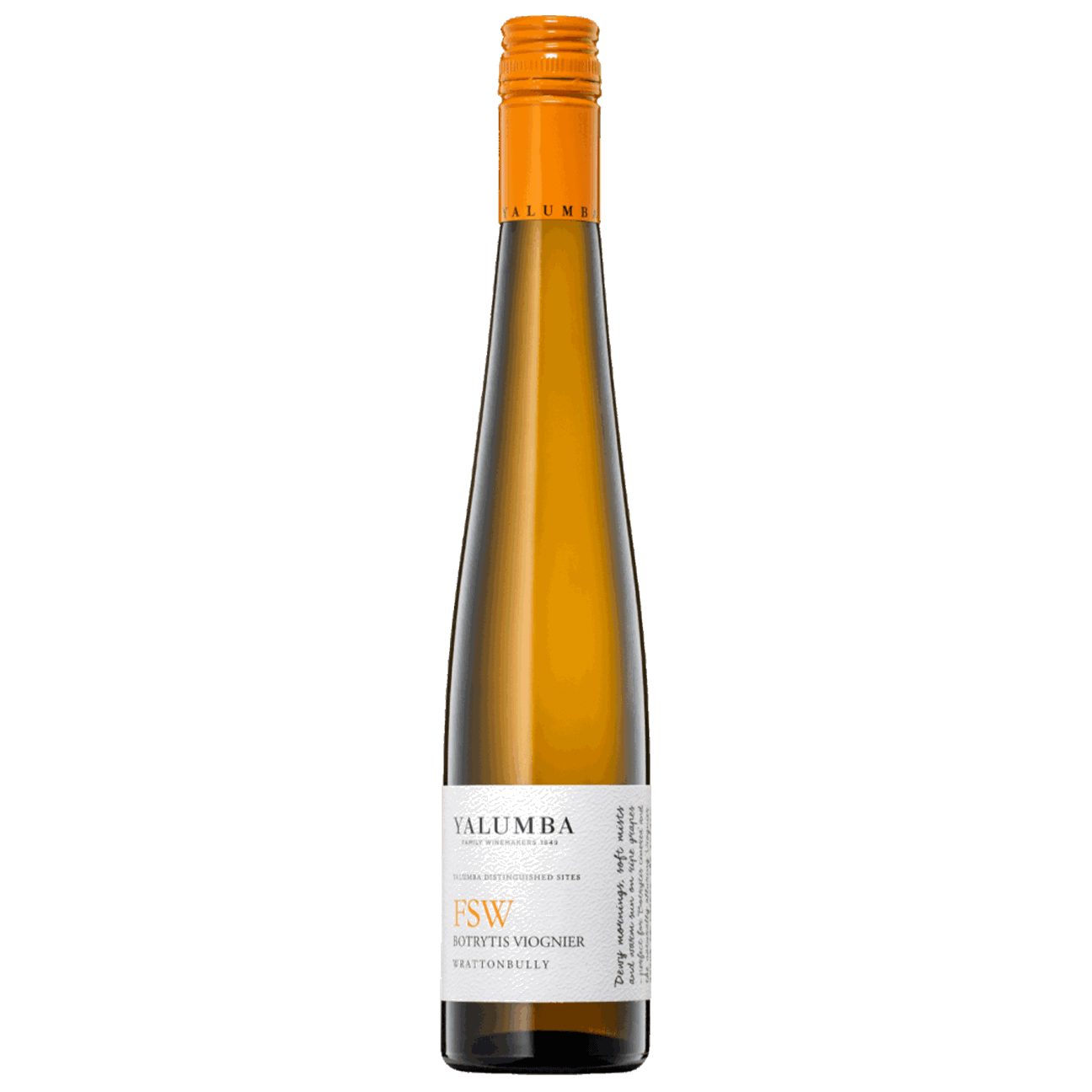 Yalumba FSW Botrytis Viognier 2023 375ml (12 Bottles) Wrattonbully, SA