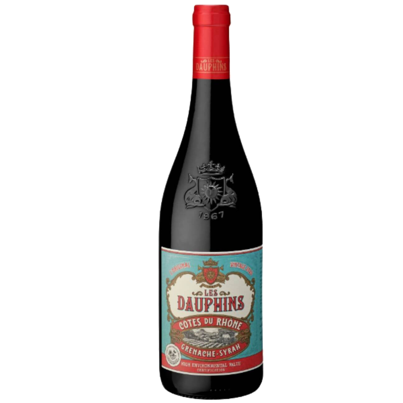 Cellier des Dauphins Les Dauphins Cotes du Rhone Rouge 2021 (12 Bottles) Rhone Valley, France