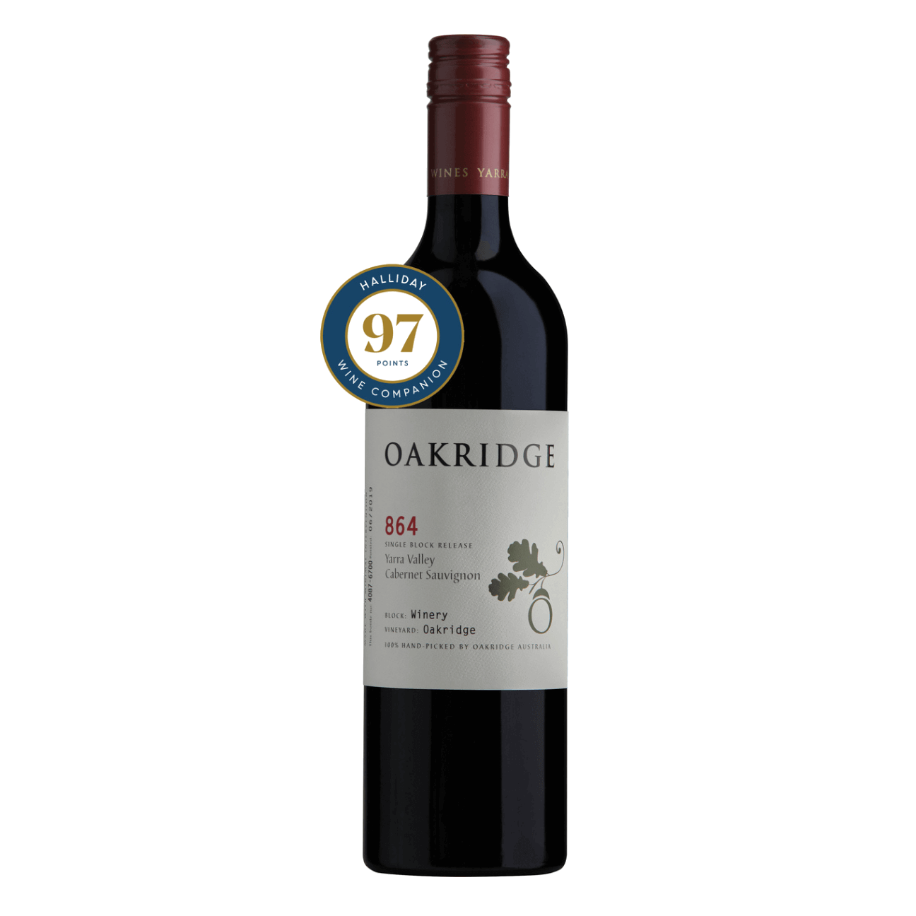 Oakridge 864 Single Block Release Cabernet Sauvignon 2022 (6 Bottles) Yarra Valley, VIC