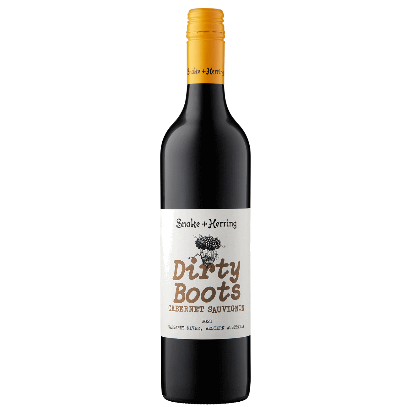 Snake and Herring ‘Dirty Boots’ Cabernet Sauvignon 2022 (12 Bottles) Margaret River, WA