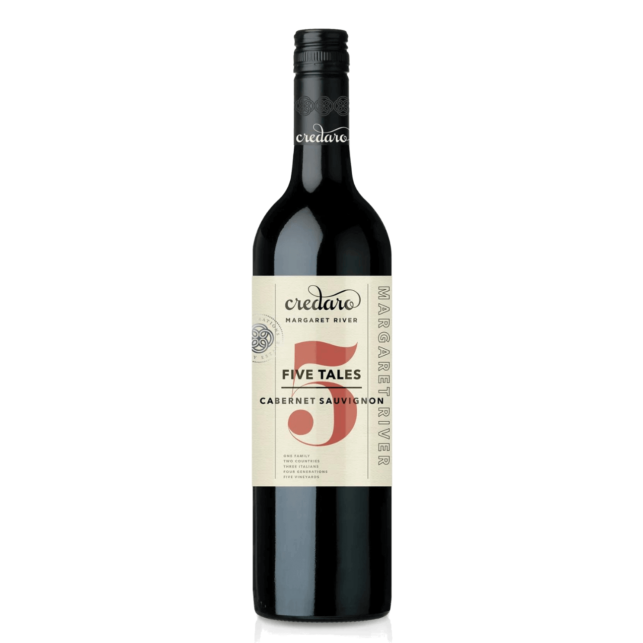 Credaro Five Tales Cabernet Sauvignon 2023 (12 Bottles) Caves Road, Yallingup
