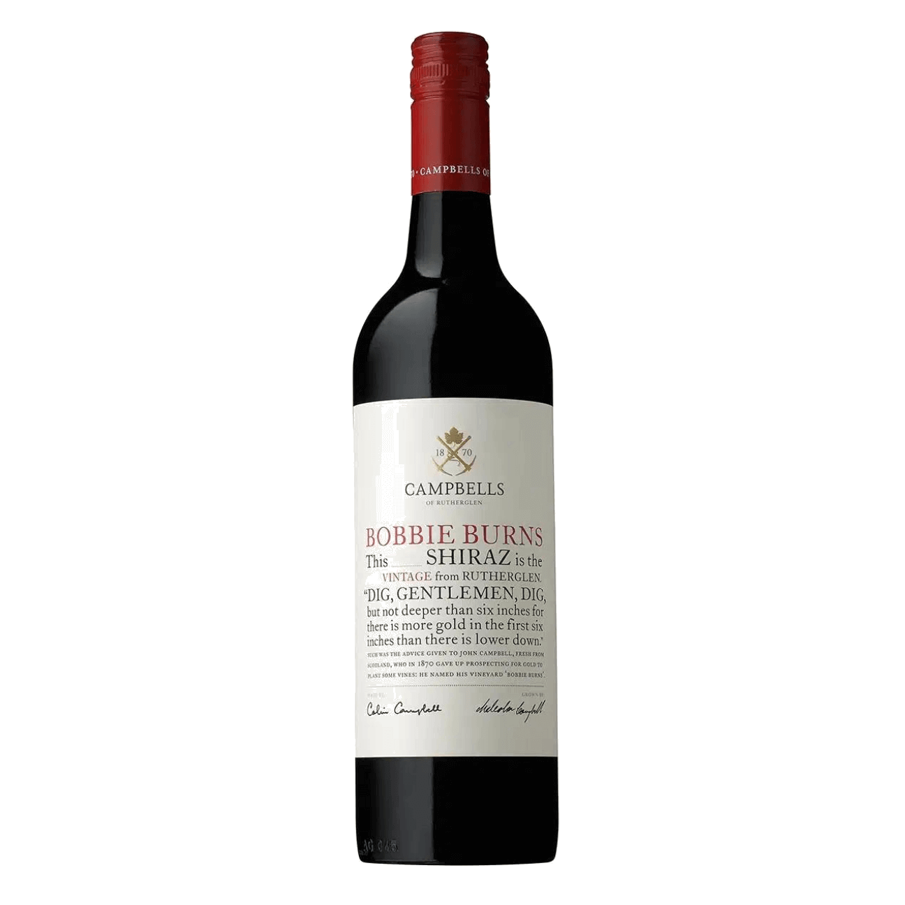 Campbells Bobbie Burns Shiraz 2022 (6 Bottles) Rutherglen, VIC
