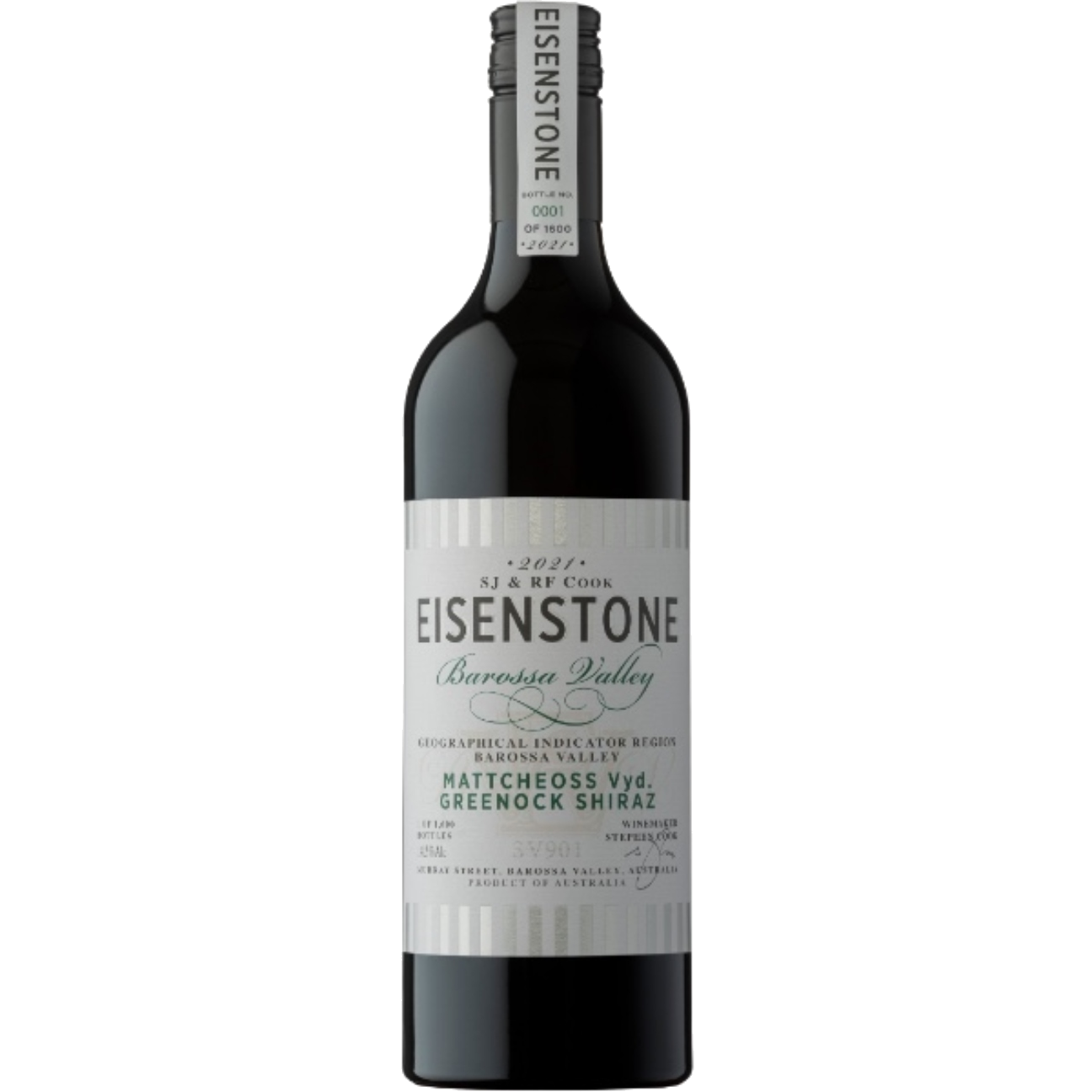 Eisenstone Mattscheoss Vyd. Greenock Shiraz SV901 2022 (6 Bottles) Barossa Valley, SA