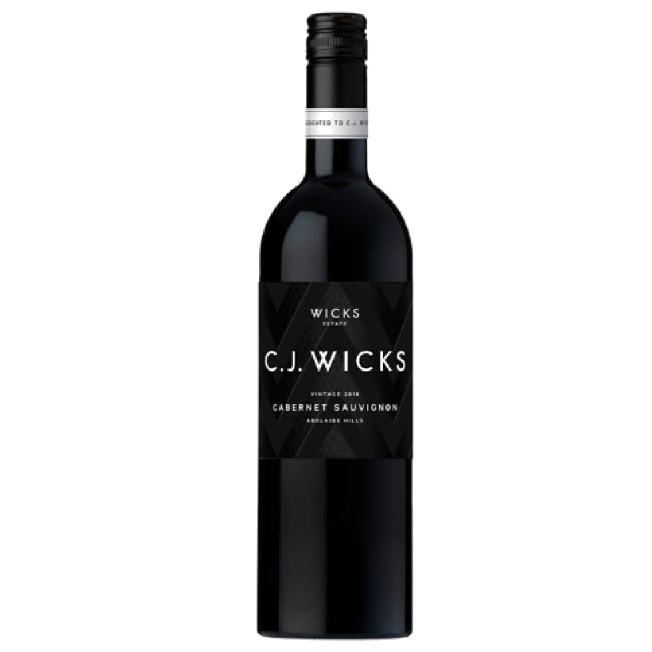 Wicks Estate CJ Wicks Cabernet Sauvignon 2019 (6 Bottles) Adelaide Hills, SA
