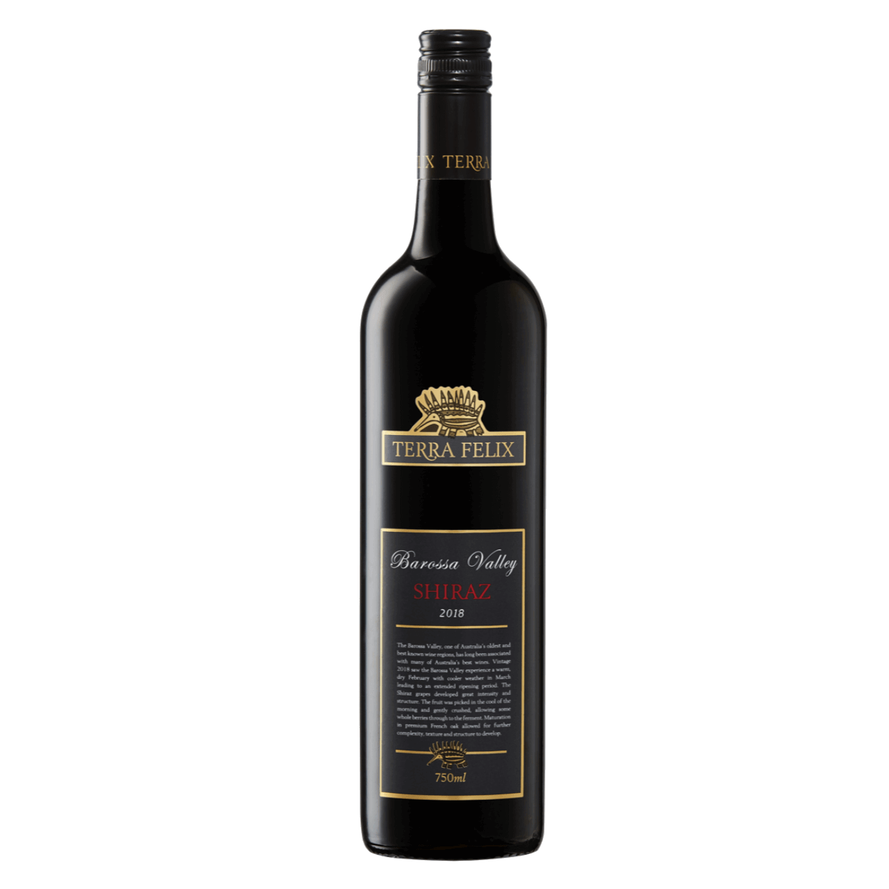 Terra Felix Shiraz Premium 2018 (6 Bottles) Barossa Valley, SA
